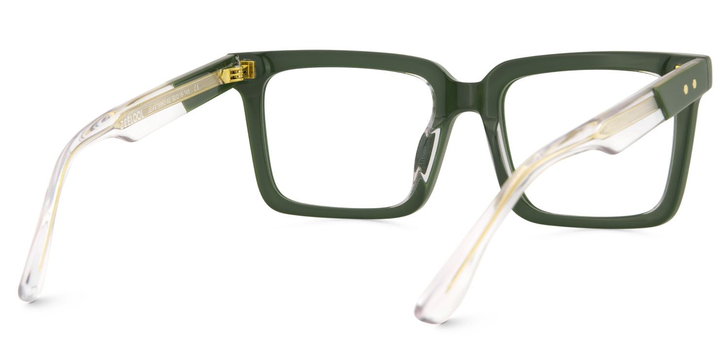 Green Square Frame Glasses - Hattie on Sale | Zeelool5