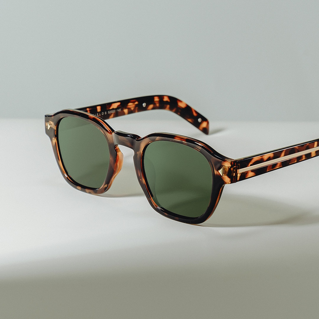 Leilani tortoise Frame Polarized Sunglasses with rectangle Style