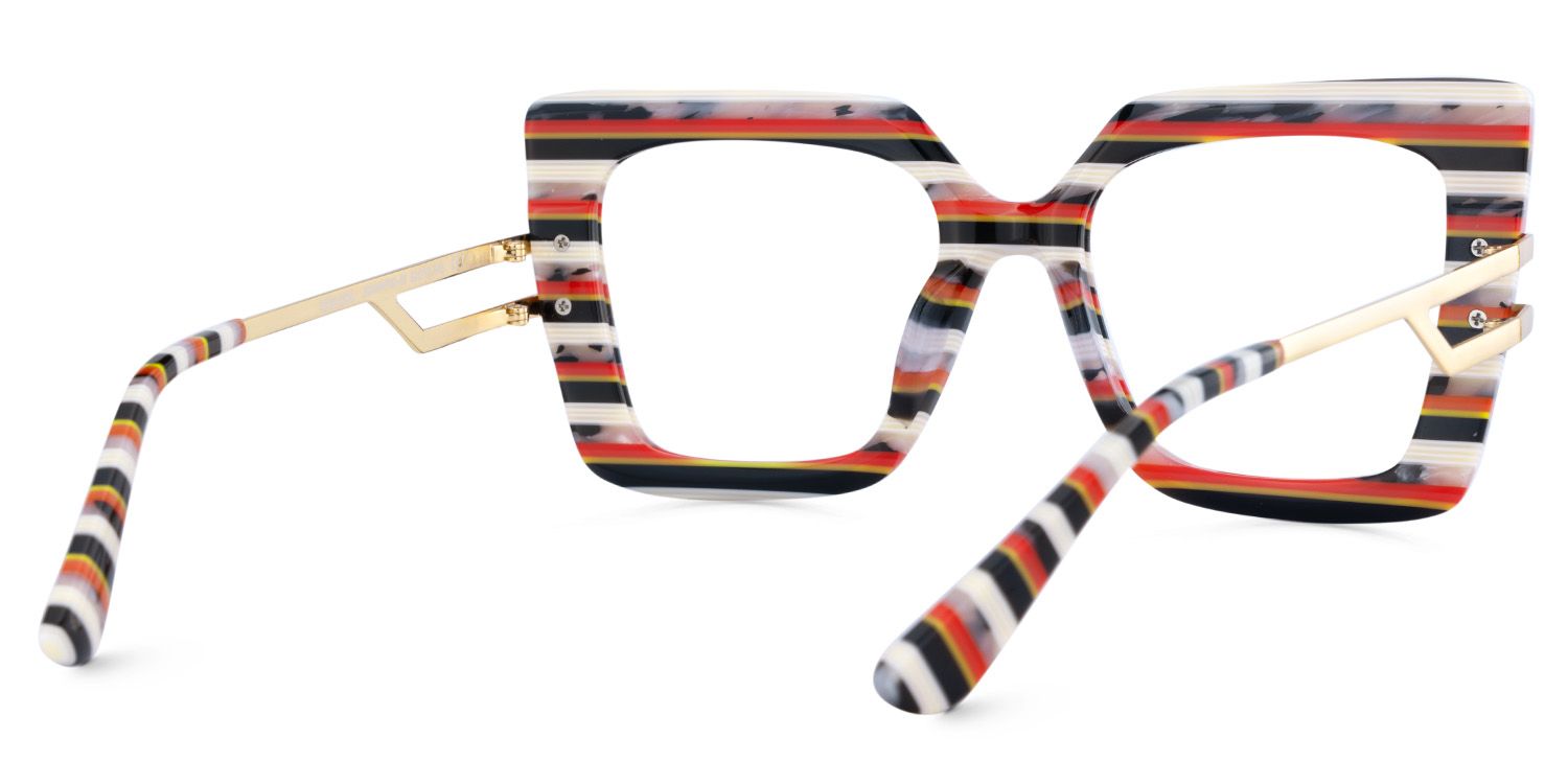 Best Women's Frames For Thick Lenses With Rainbow Stripes4
