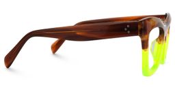 Benitez Square Green Glasses2