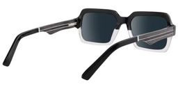 Jack Rectangle Black & Clear Sunglasses3