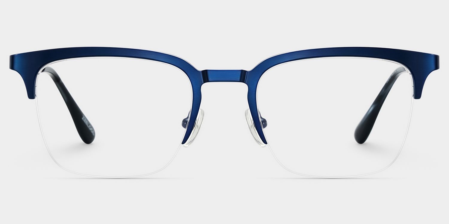 Shop Peyton Blue Browline Eyeglasses Online | ZEELOOL1