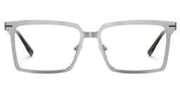 Sharma Rectangle Silver Glasses0