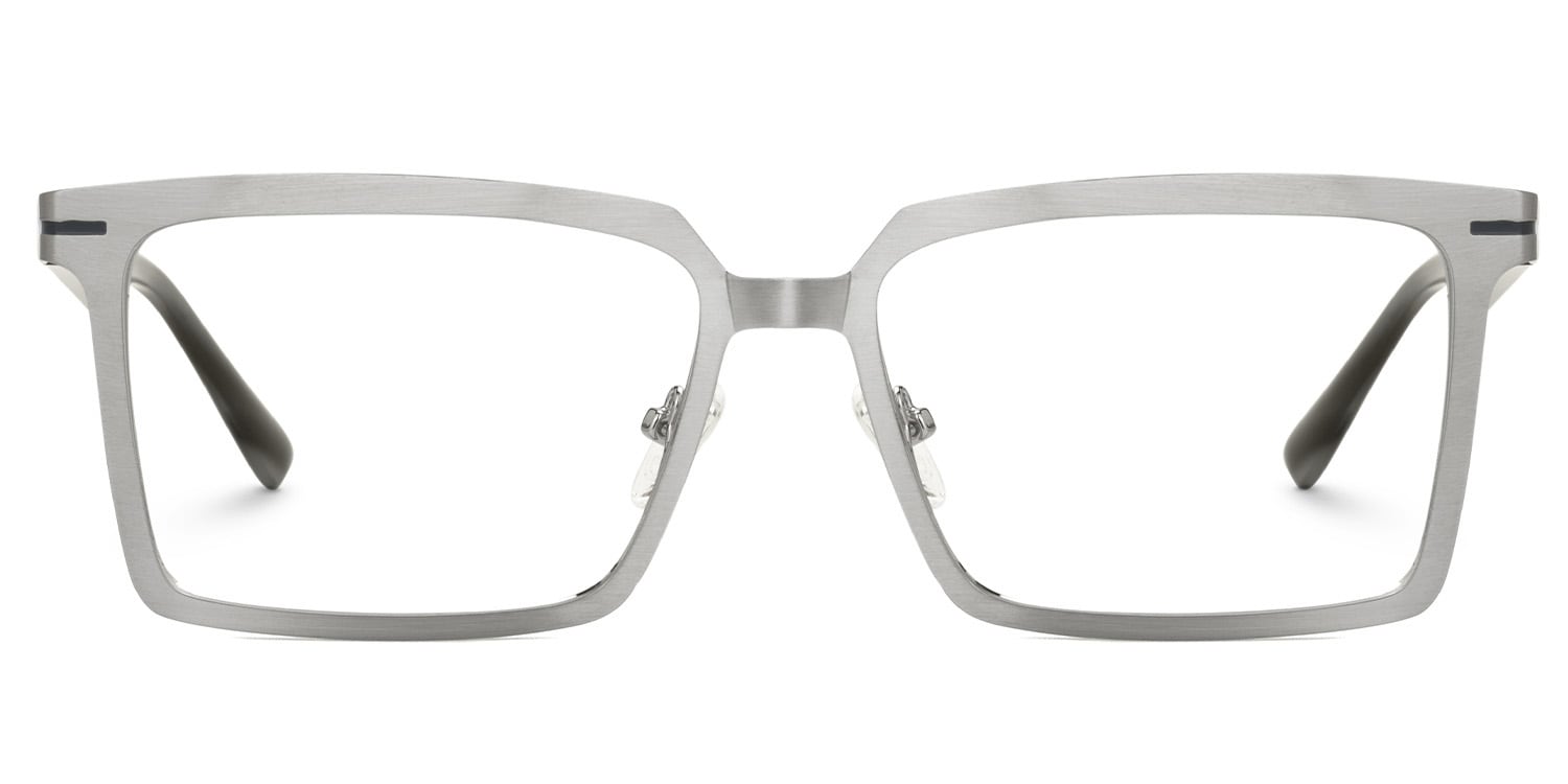 Sharma Rectangle Silver Glasses