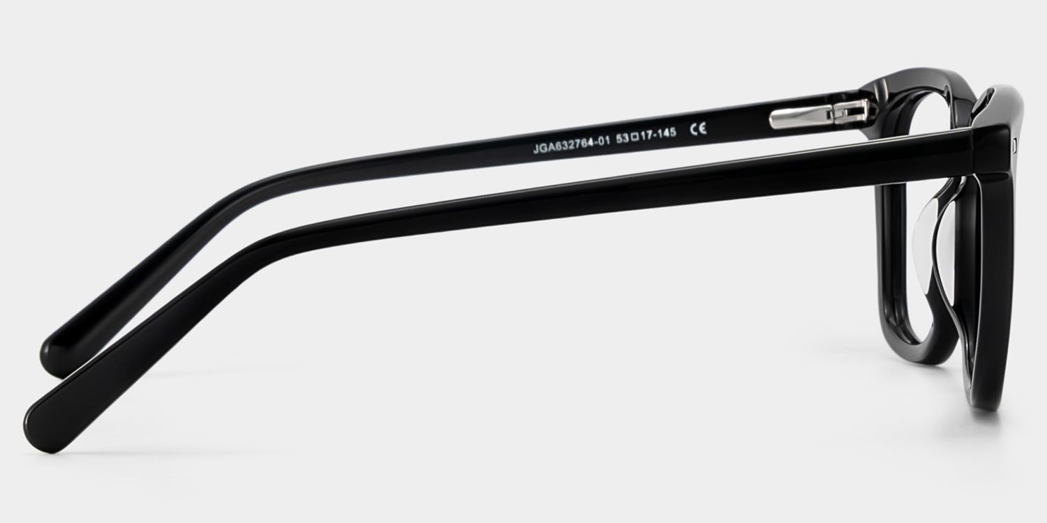 Lana Black Square Acetate Frame Glasses for Women | ZEELOOL
