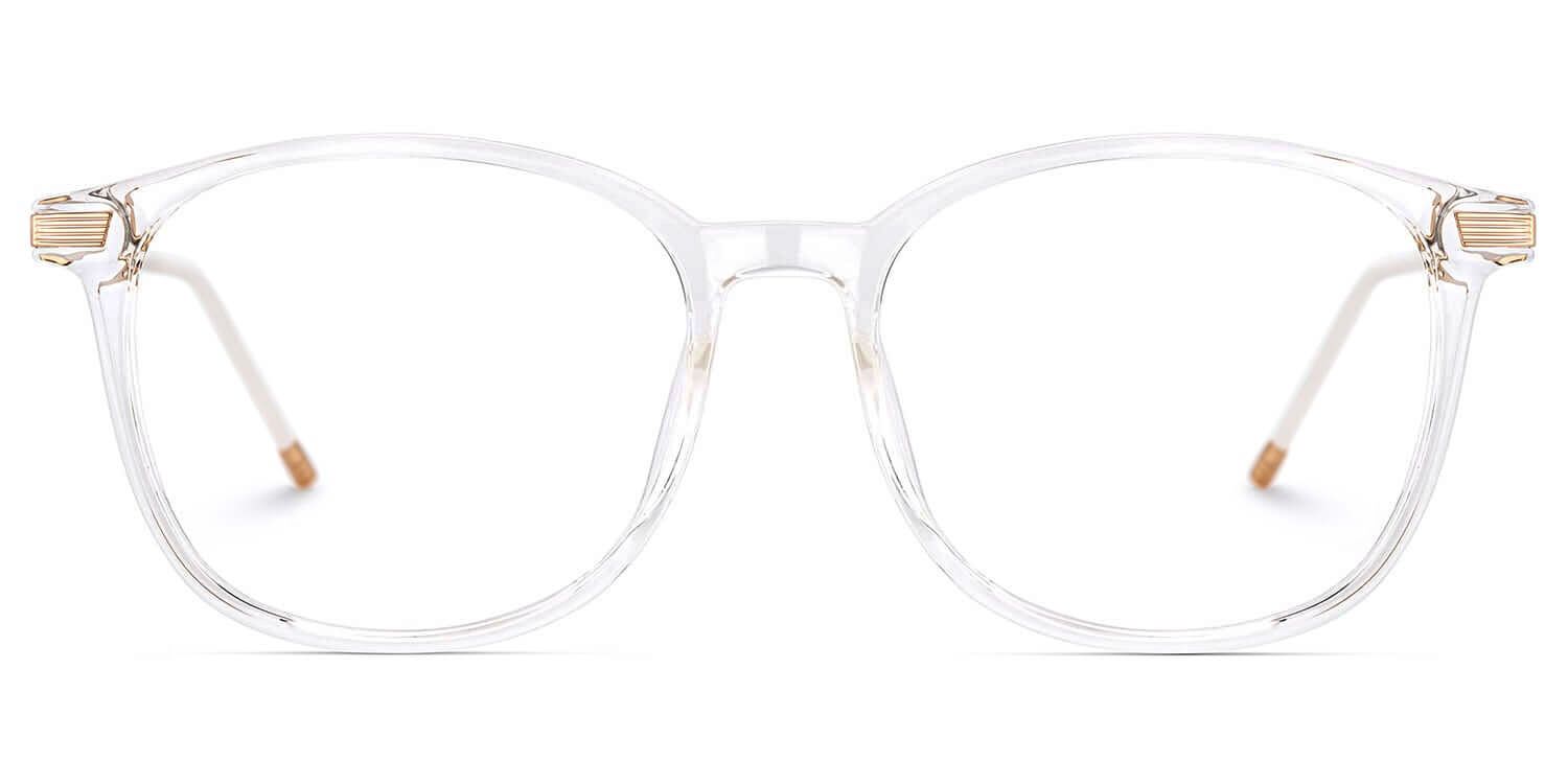 Clear Greene Square Eyeglasses and Glasses Frames0