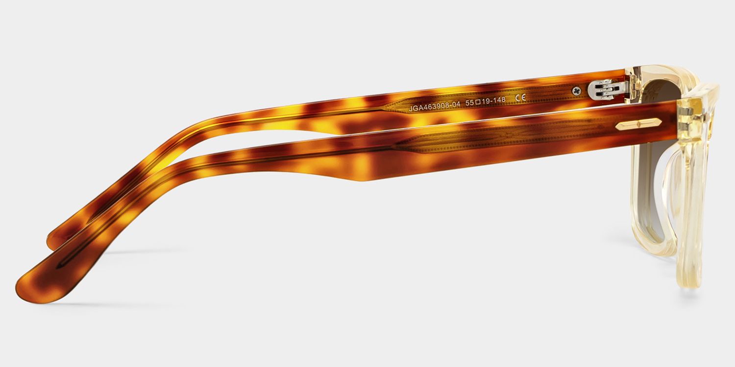 Patrick Clear Yellow Rectangle Polarized Sunglasses for Driving | ZEELOOL3