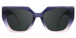 Sileidy Geometric Purple-Pink Glasses0