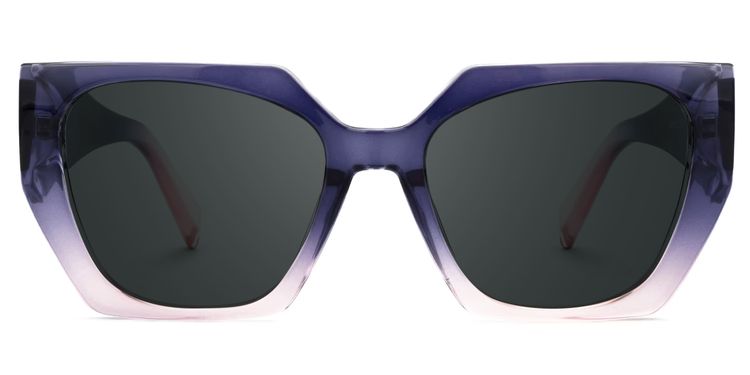 Sileidy Geometric Purple-Pink Glasses