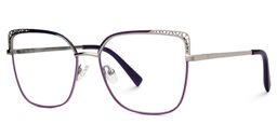 Marlisa Square Purple Glasses1
