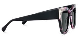 Minfia Square Black Pink Glasses4