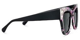 Minfia Square Black Pink Glasses4