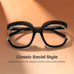 Darice Round Black Glasses0