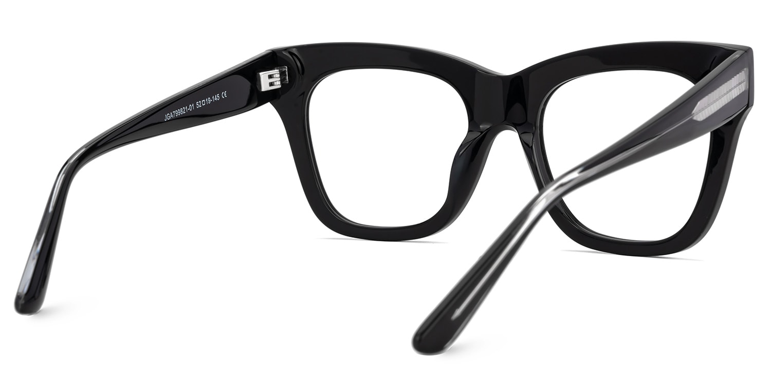 Grabar Square Black Glasses3