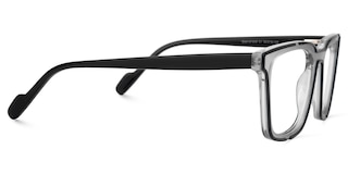 Hazeley Rectangle Black Glasses2