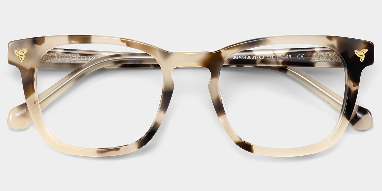 Heather Tortoise Frame Glasses with Square Frame Online | ZEELOOL