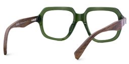Faubion Geometric Green Glasses5