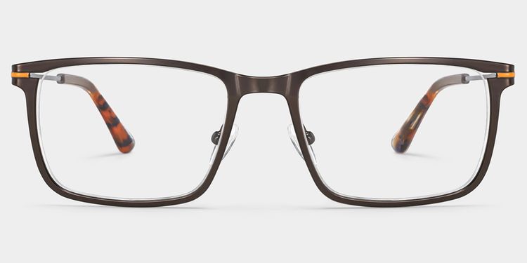 Roxana Rectangle Brown Glasses