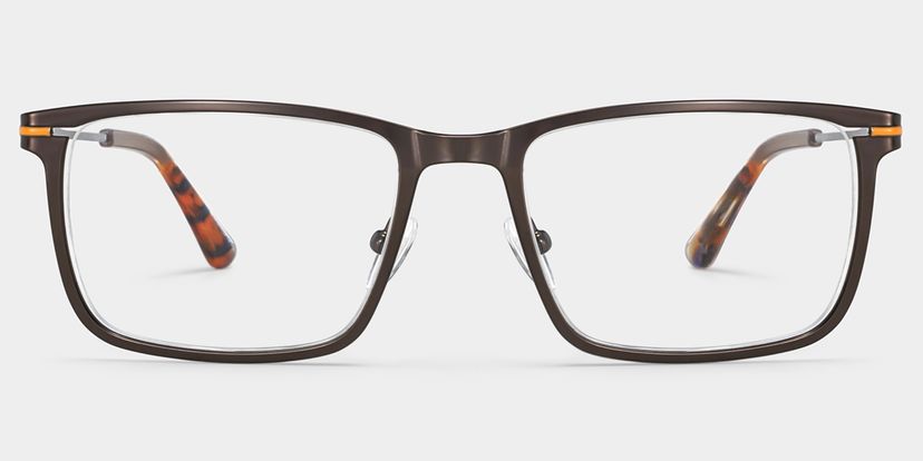 Roxana Rectangle Brown Glasses