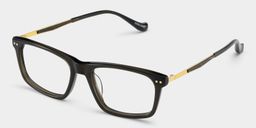 Cozy Rectangle Black Glasses6