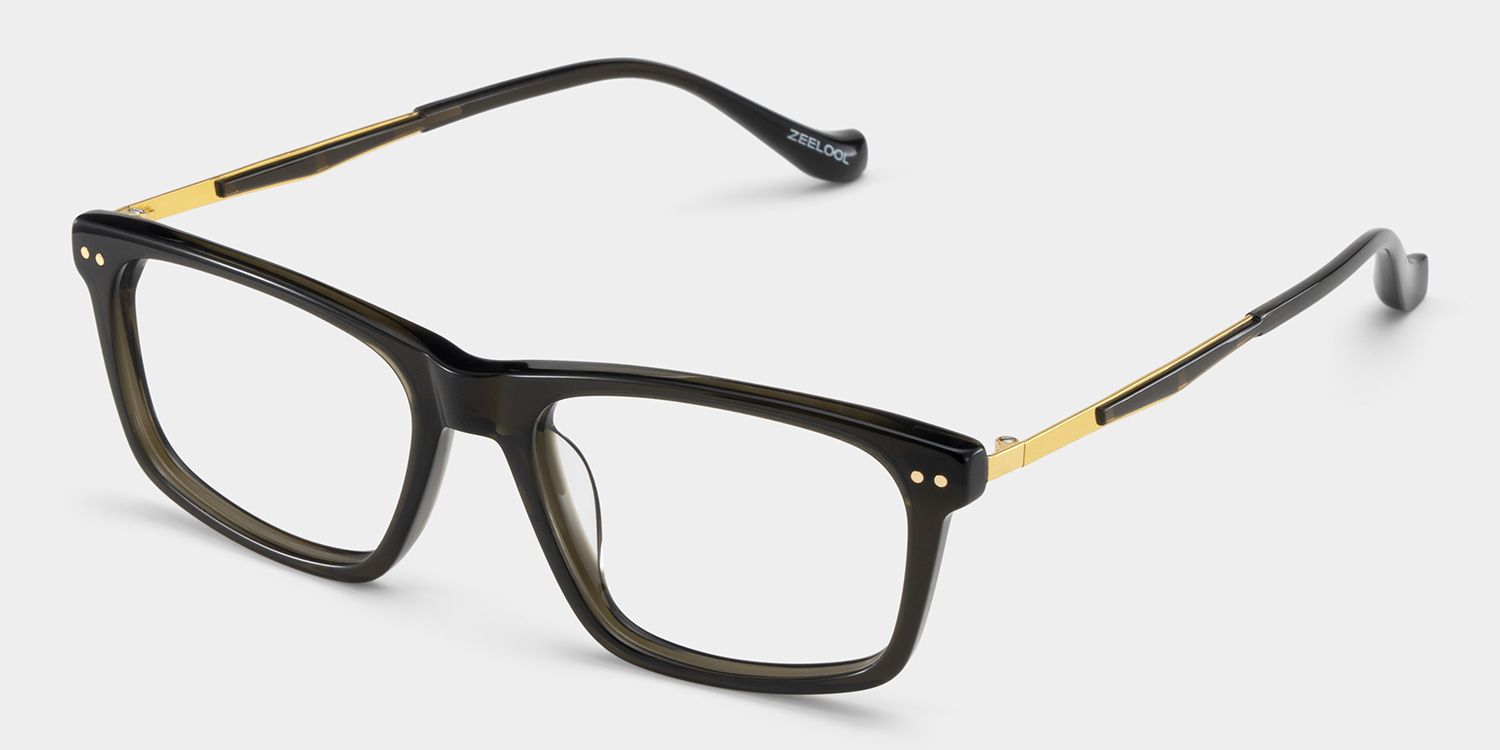 Cozy Dark Gray Frame Glasses with Rectangle Frame Online | ZEELOOL6