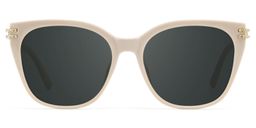 Catalina Square Beige Polarized Sunglasses0