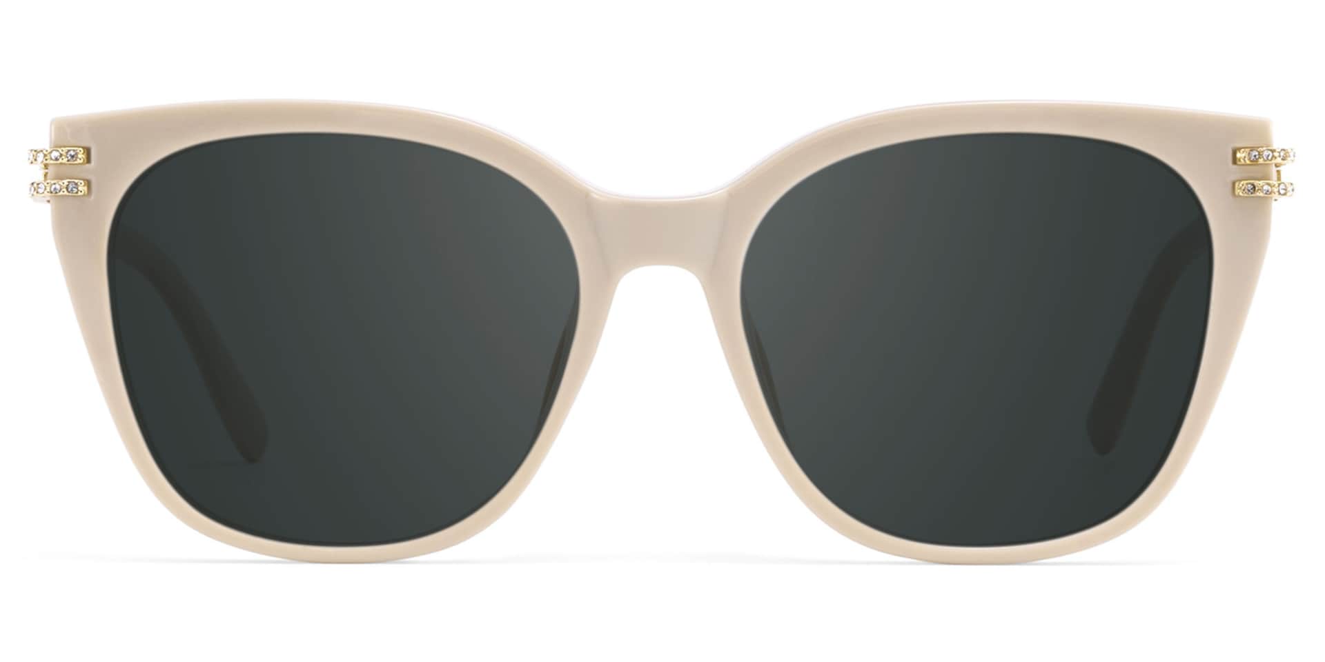 Catalina Champagne Square Polarized Sunglasses Online | Zeelool0