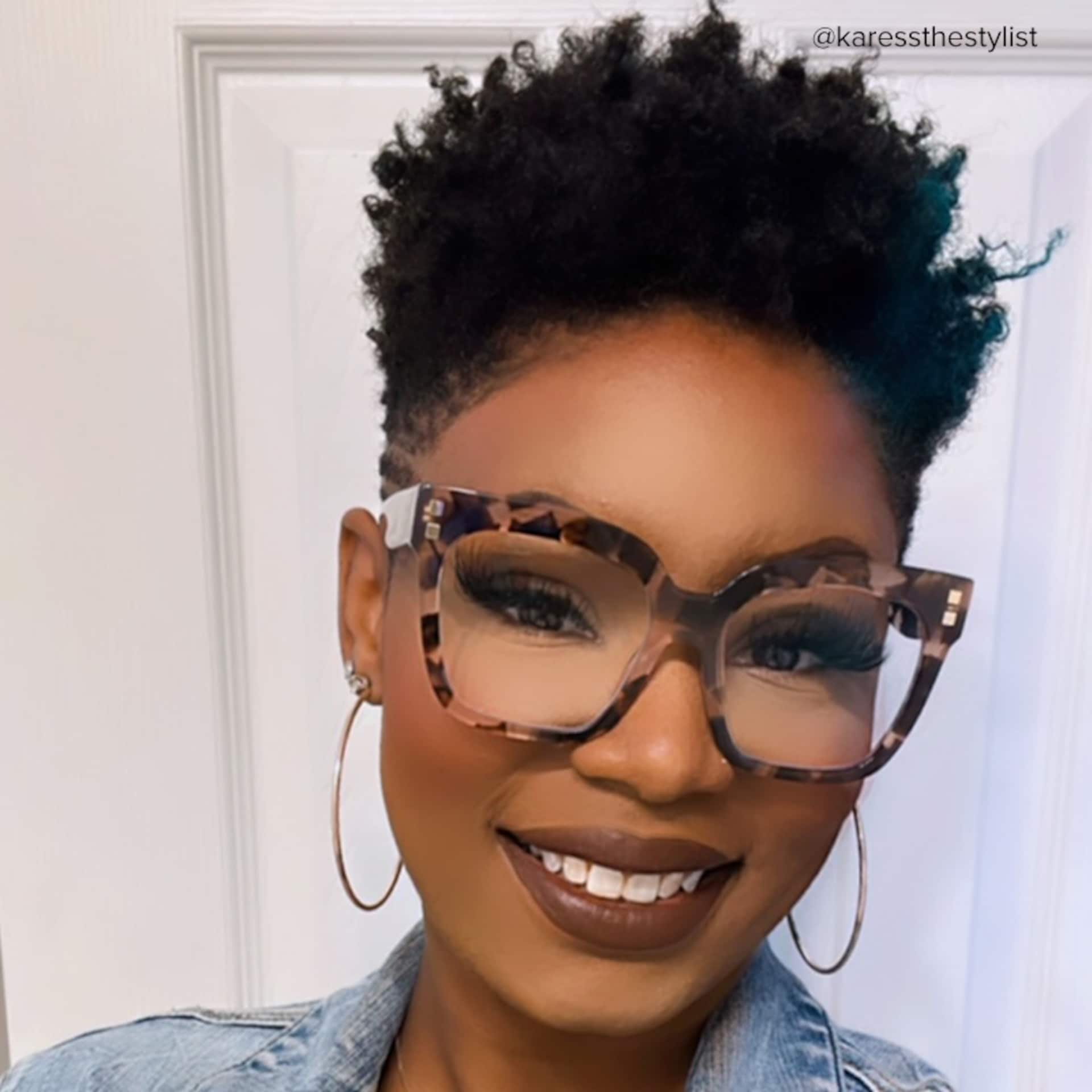 Minguela Square Cheetah Print Tortoise Glasses | Zeelool8