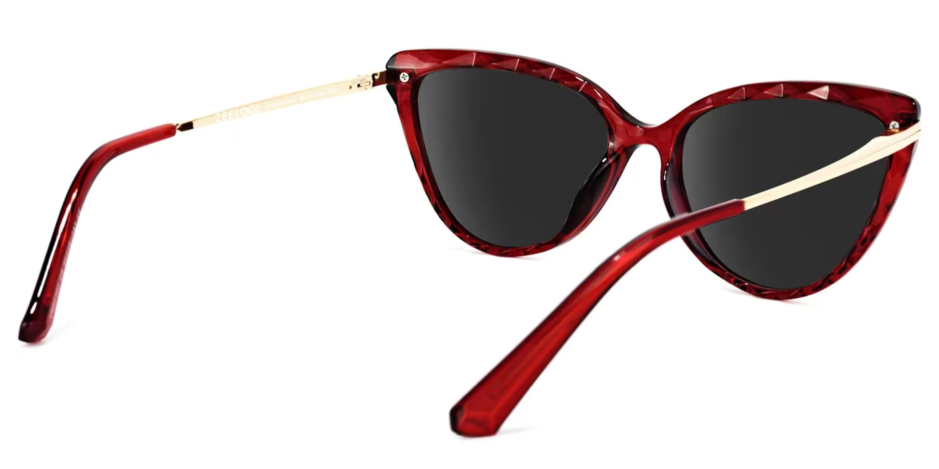 Lucas Cateye Red Sunglasses | Zeelool Glasses3