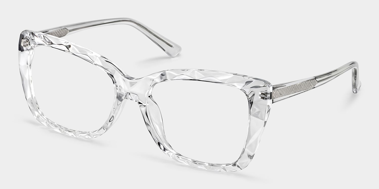 Edna Cateye Clear Frame Glasses | Zeelool Optical2