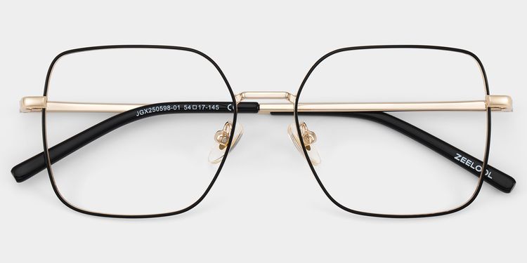 Abigail Black Square Glasses