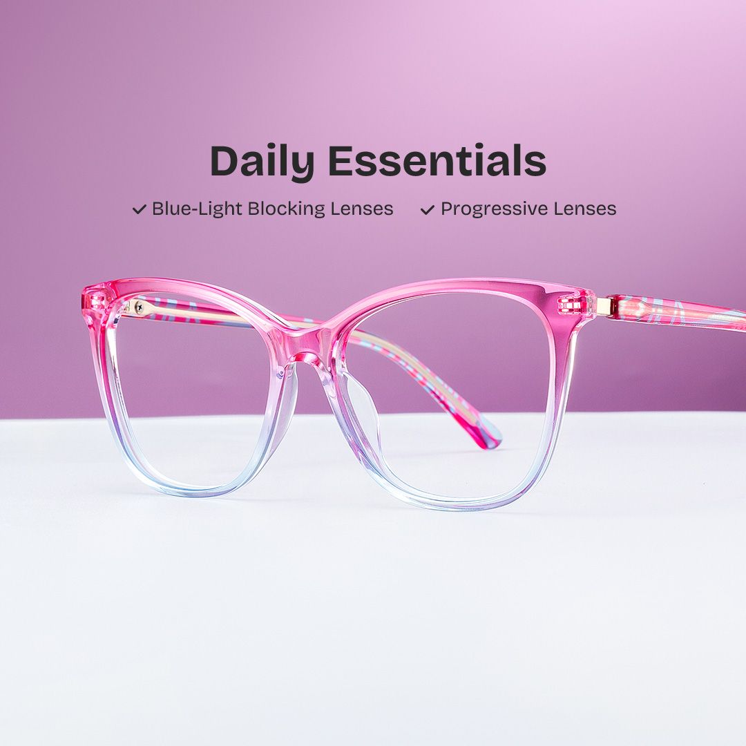 Gage Butterfly Pink Color Frame Glasses for Women | Zeelool0