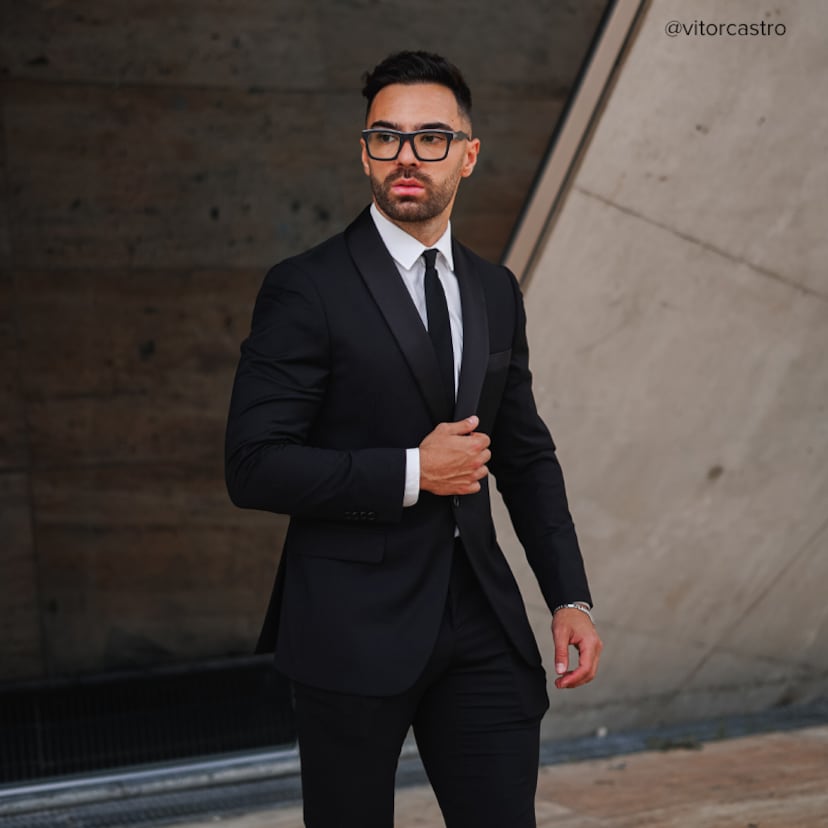 Riley Rectangle Dark-Gray Glasses