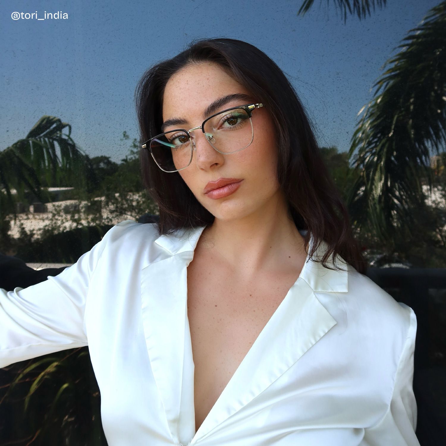 Owen Eyeglasses in Square Black Gold Frame | Zeelool7