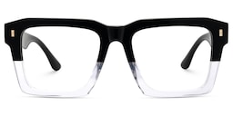 Kenish Square Black Crystal Glasses2