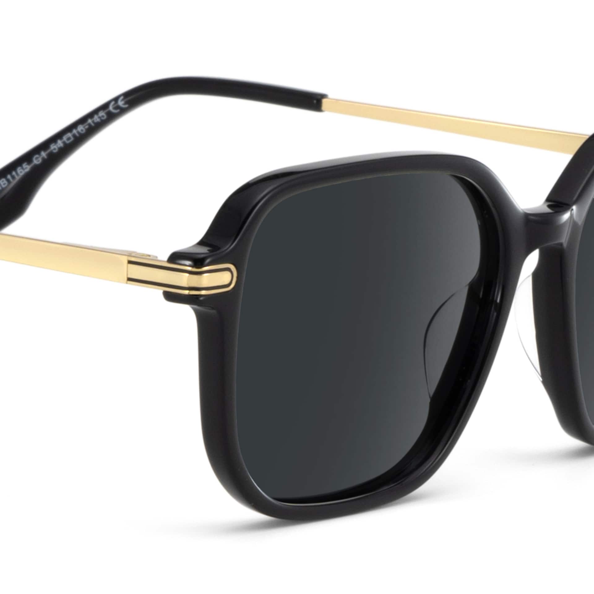 Jetson Black Rectangle Sunglasses Online | Zeelool4