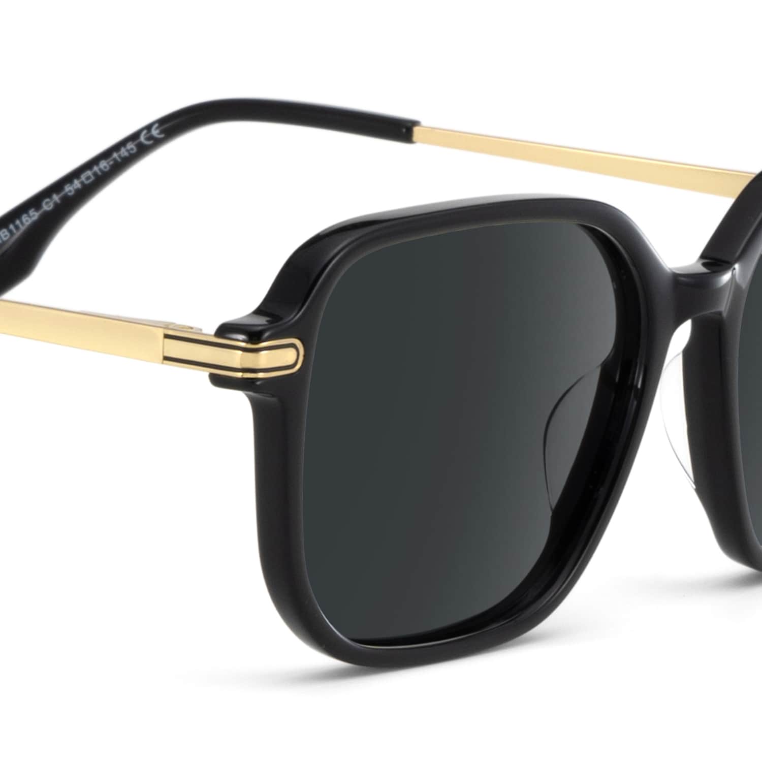 Jetson Rectangle Black Sunglasses4