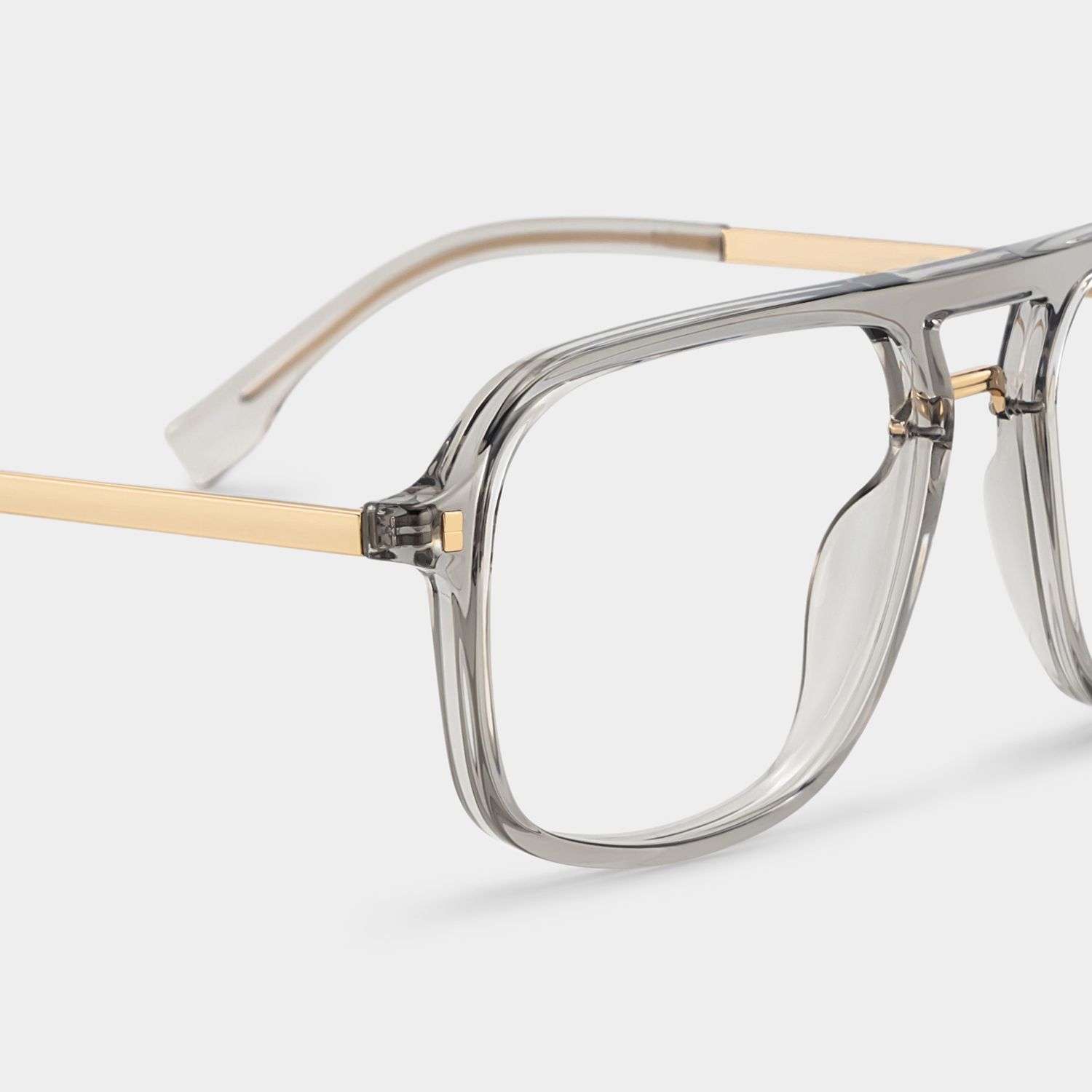 Aviator Kilworth Gray Glasses deals -Zeelool Glasses5