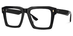 Kenish Square Black Glasses3