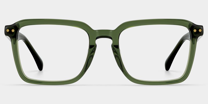 Vickerie Rectangle Green Glasses