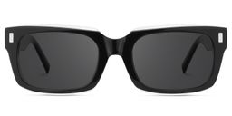 Fayssel Rectangle Black Glasses0