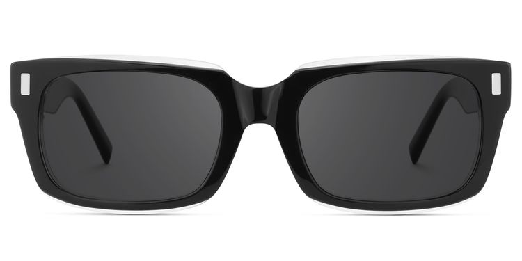 Fayssel Rectangle Black Glasses