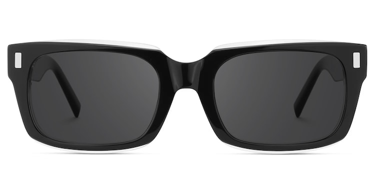 Fayssel Rectangle Black Glasses