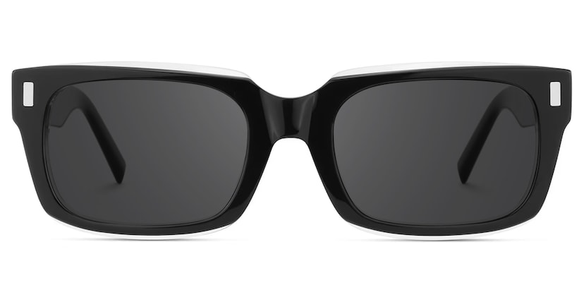 Fayssel Rectangle Black Glasses