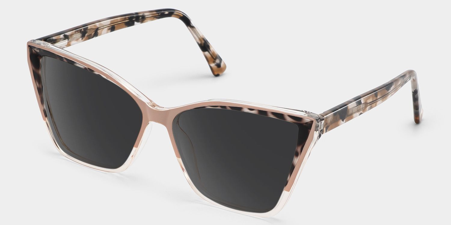 Cateye Adalis Beige Sunglasses deals -Zeelool Glasses2