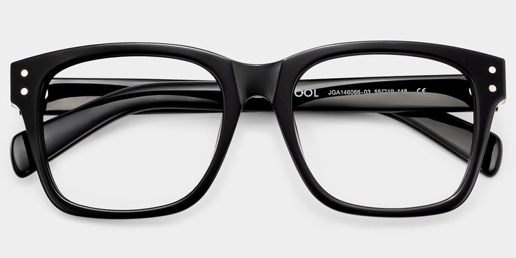 Fussell Square Black Glasses