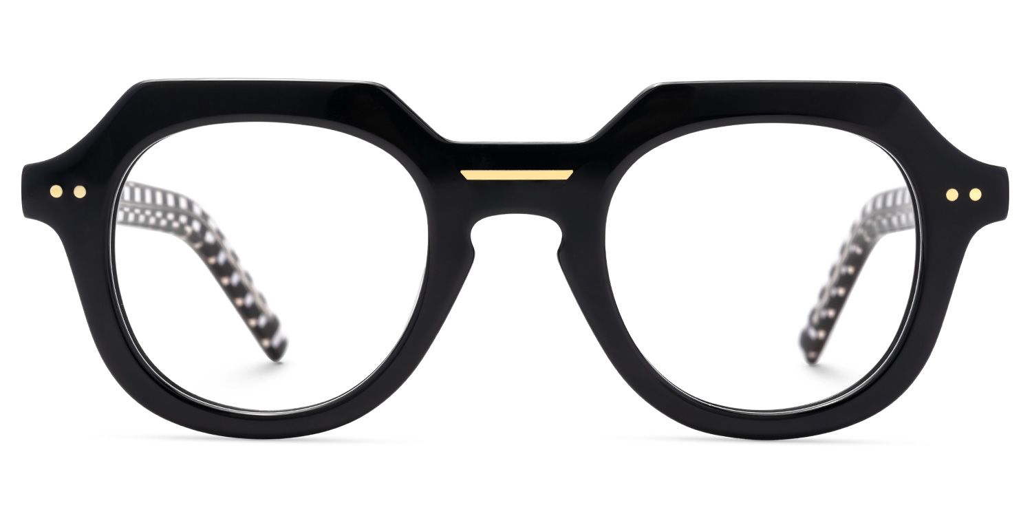 Black Geometric Eyewear - Jameica on Sale | Zeelool0