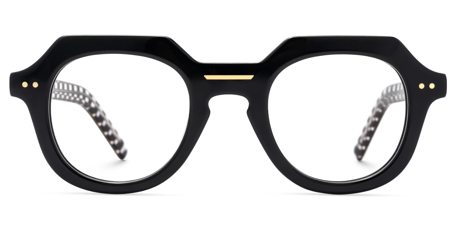 Black Geometric Eyewear - Jameica on Sale | Zeelool0