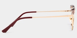 Phoebe Browline Red Glasses4