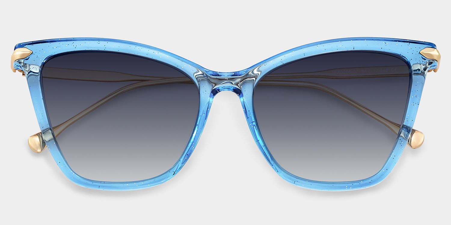 Hilary Blue Butterfly Polarized Sunglasses for Driving | ZEELOOL1